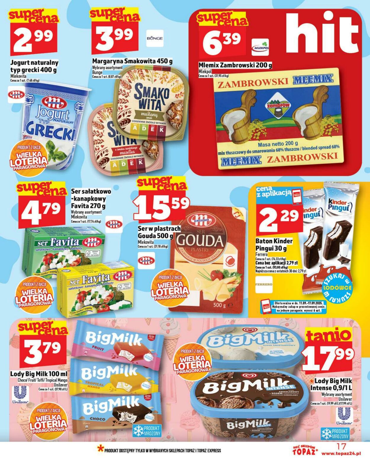 Gazetka Topaz 11.09.2025 - 17.09.2025