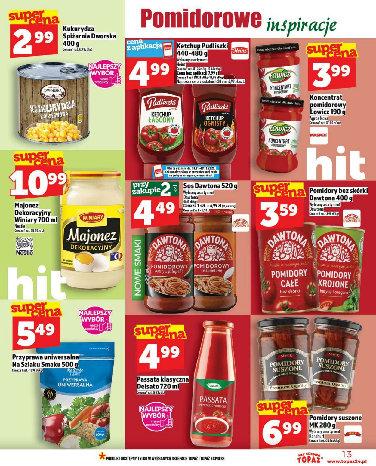 Gazetka Topaz 13.11.2025 - 19.11.2025