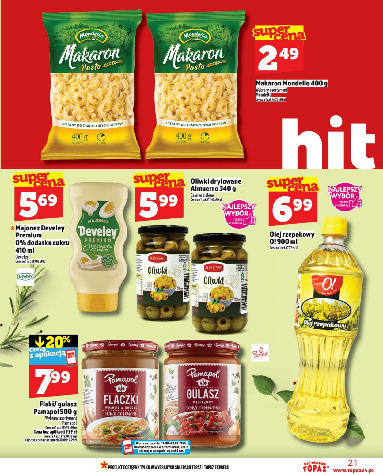 Gazetka Topaz 14.08.2025 - 20.08.2025