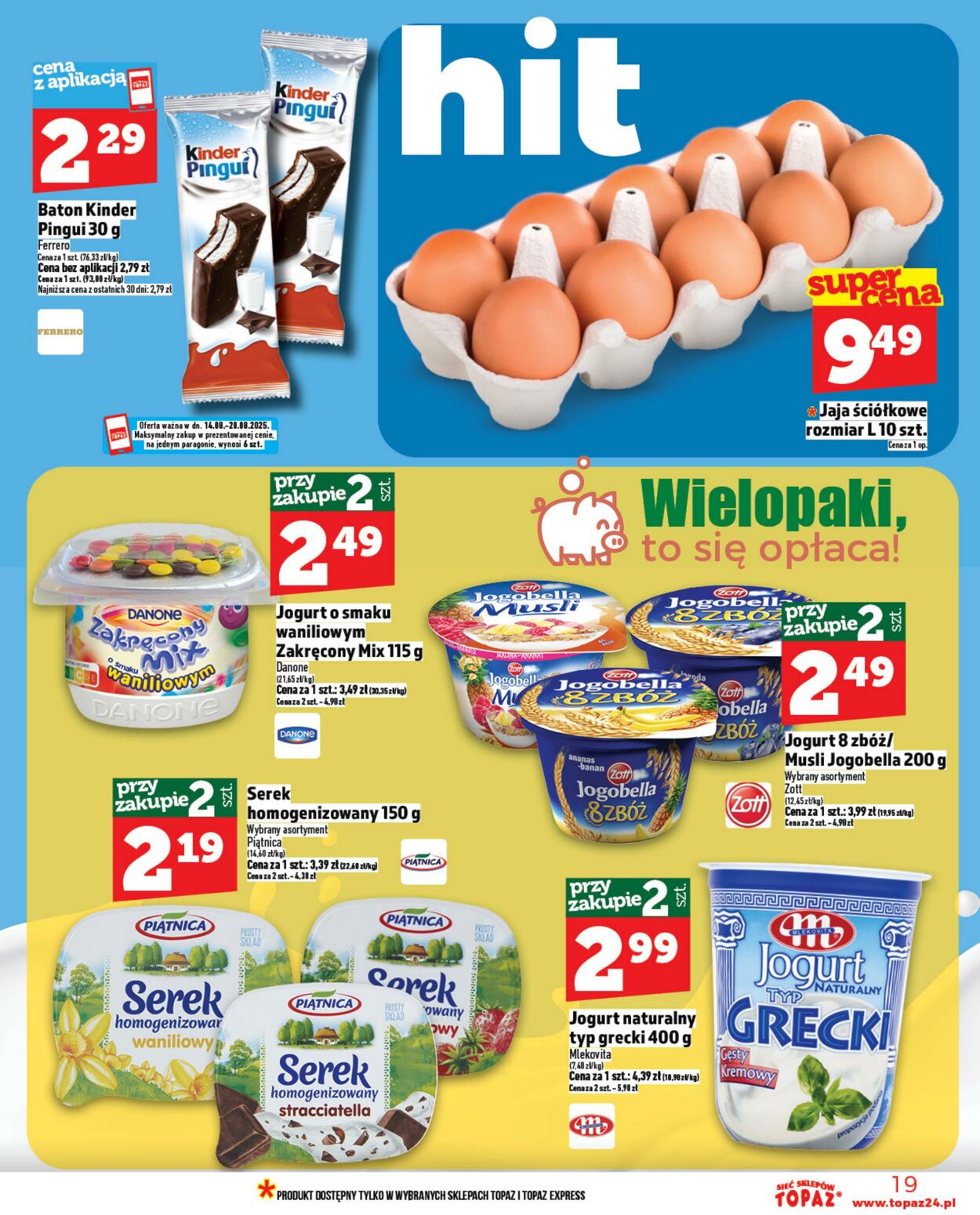 Gazetka Topaz 14.08.2025 - 20.08.2025