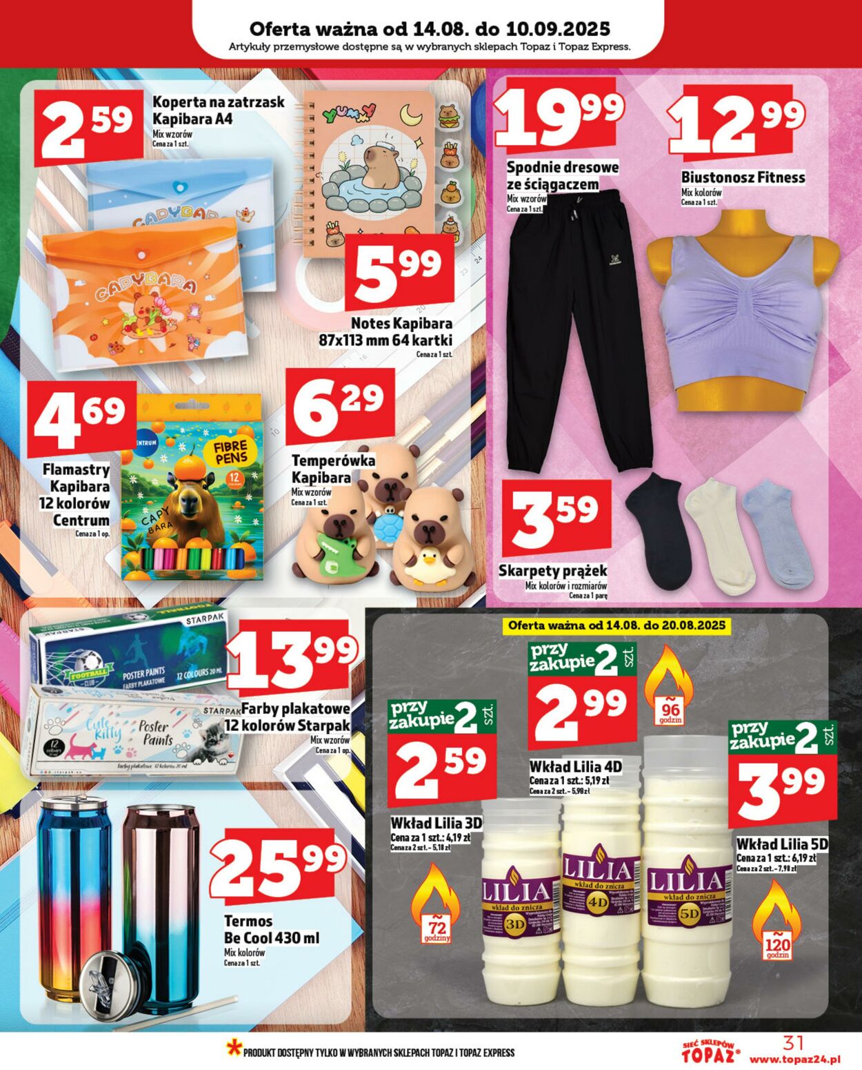 Gazetka Topaz 14.08.2025 - 20.08.2025