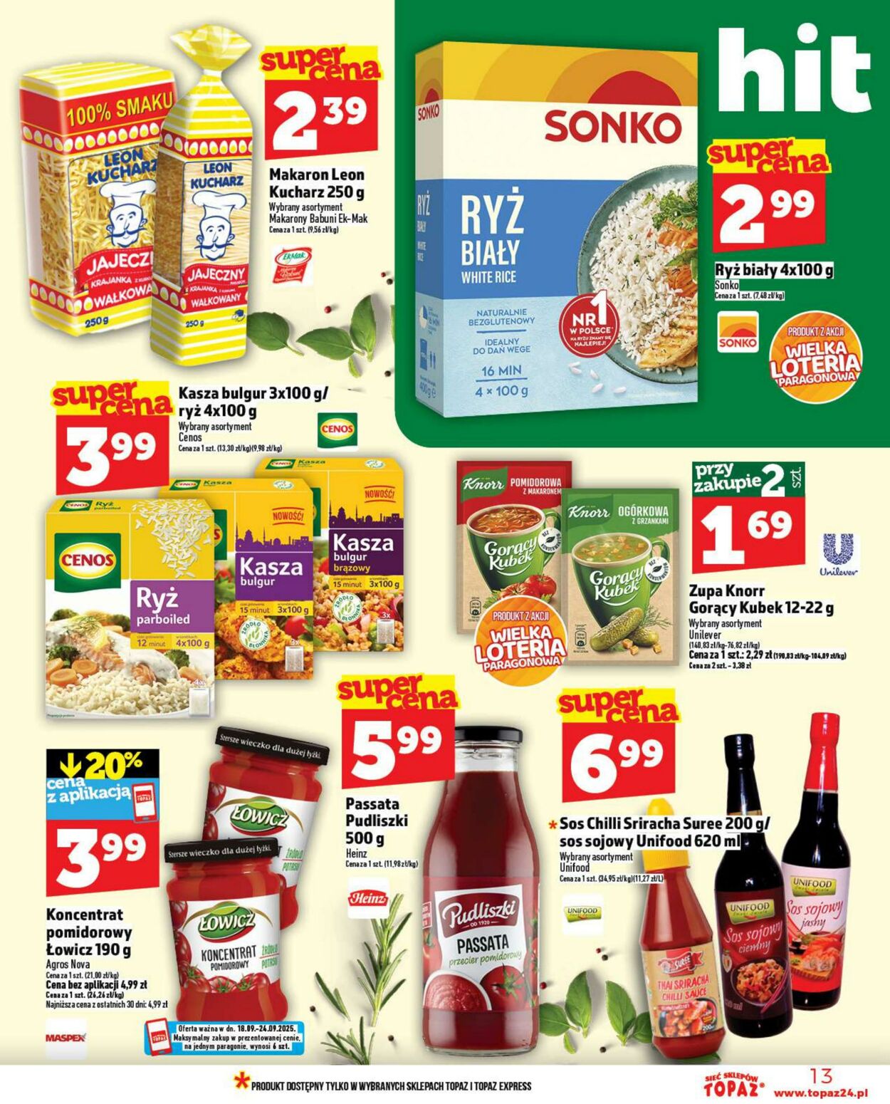 Gazetka Topaz 18.09.2025 - 24.09.2025