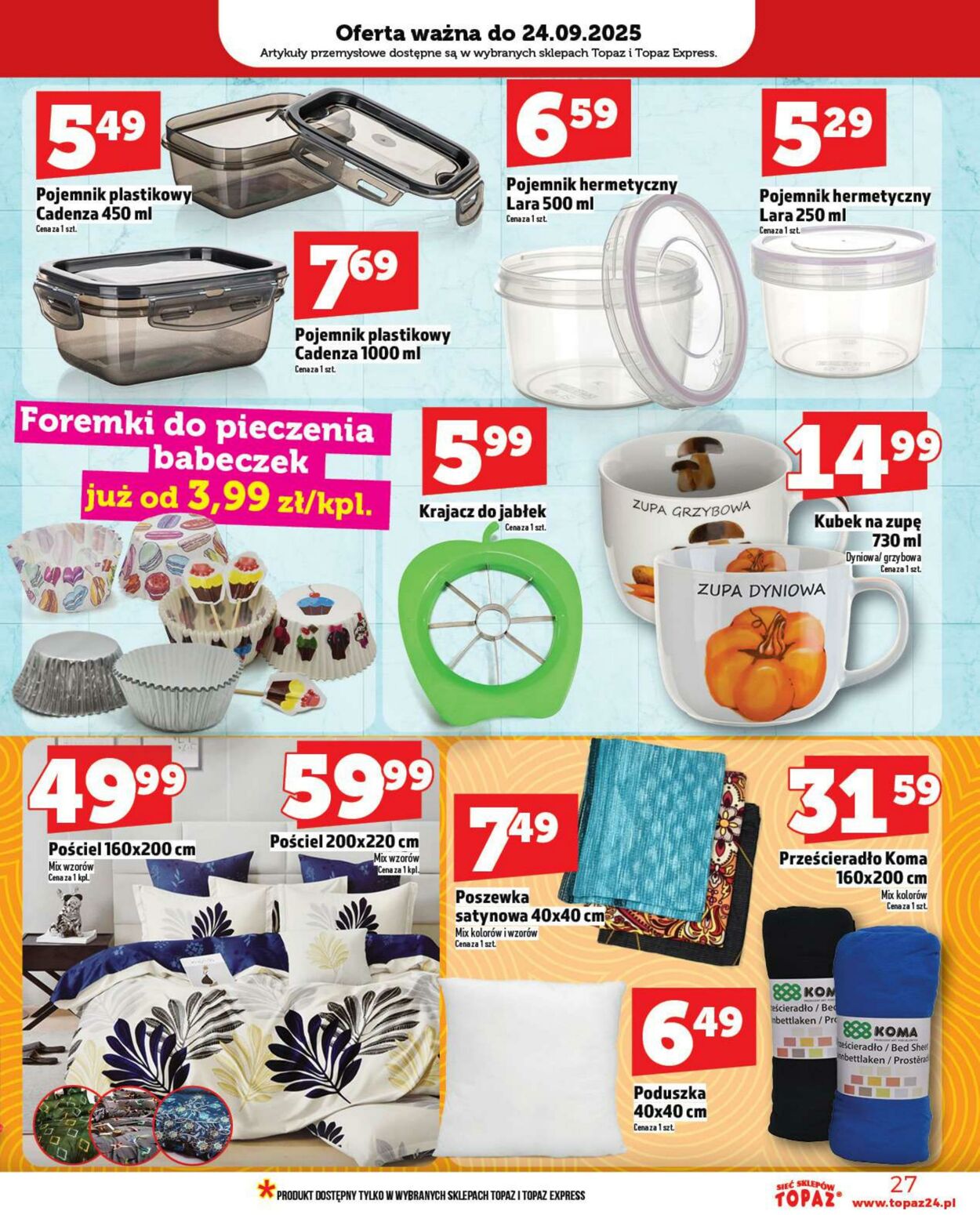 Gazetka Topaz 18.09.2025 - 24.09.2025