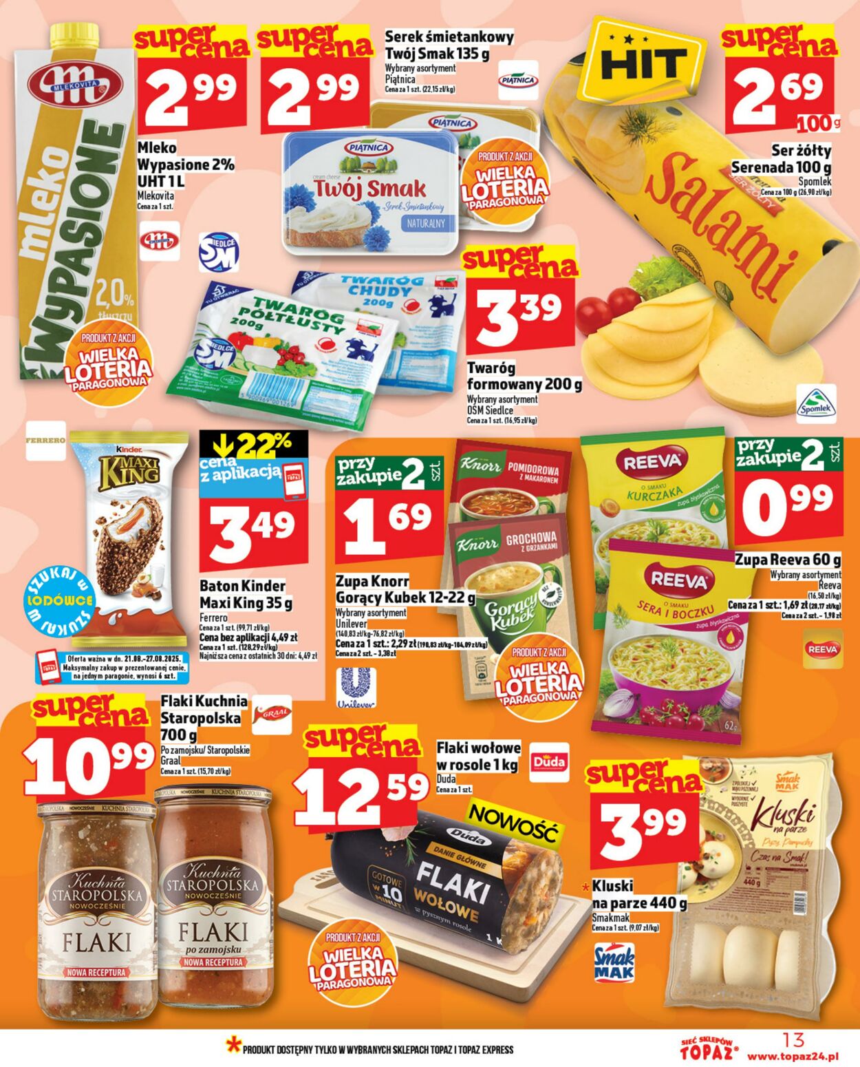 Gazetka Topaz 21.08.2025 - 27.08.2025