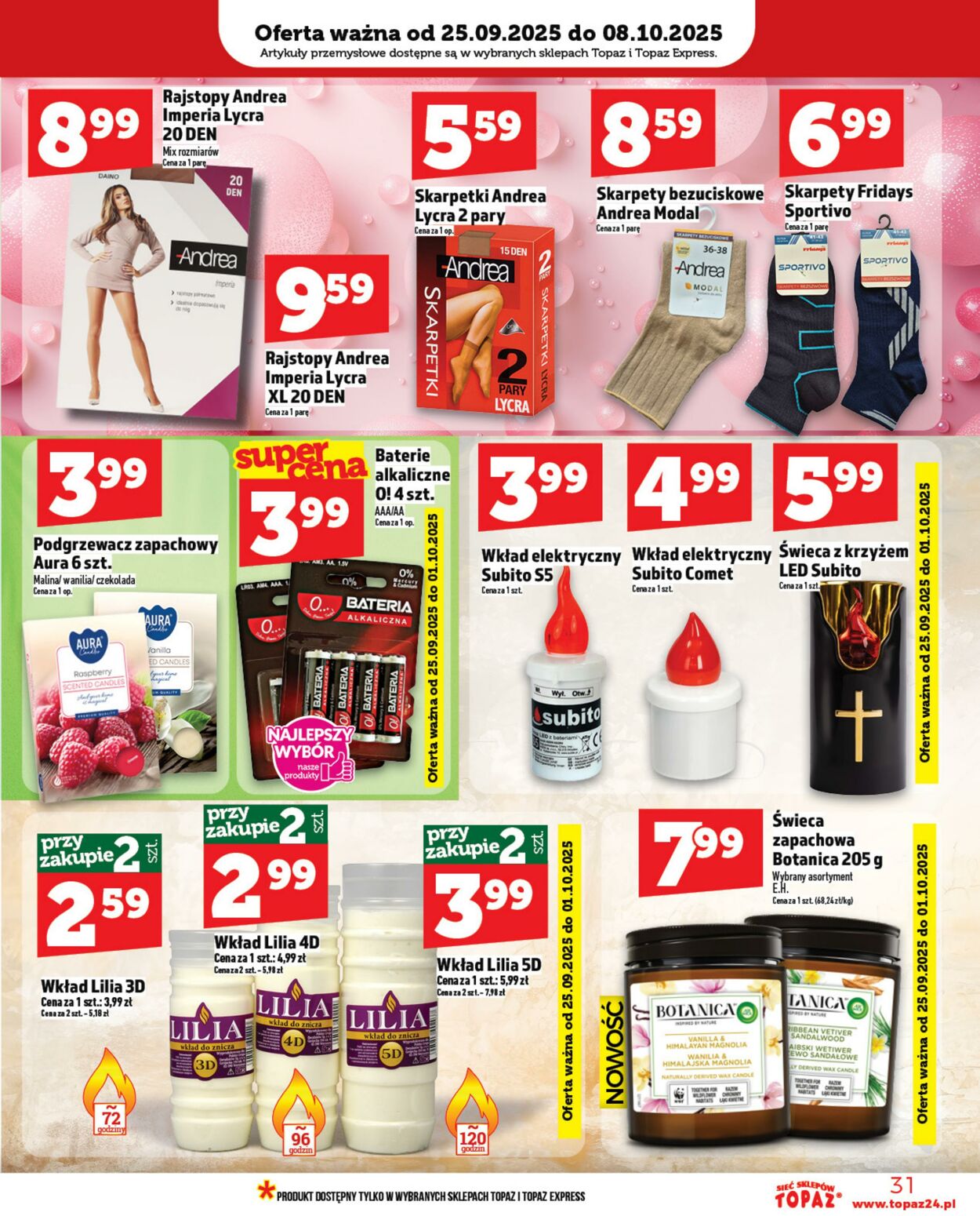 Gazetka Topaz 25.09.2025 - 01.10.2025