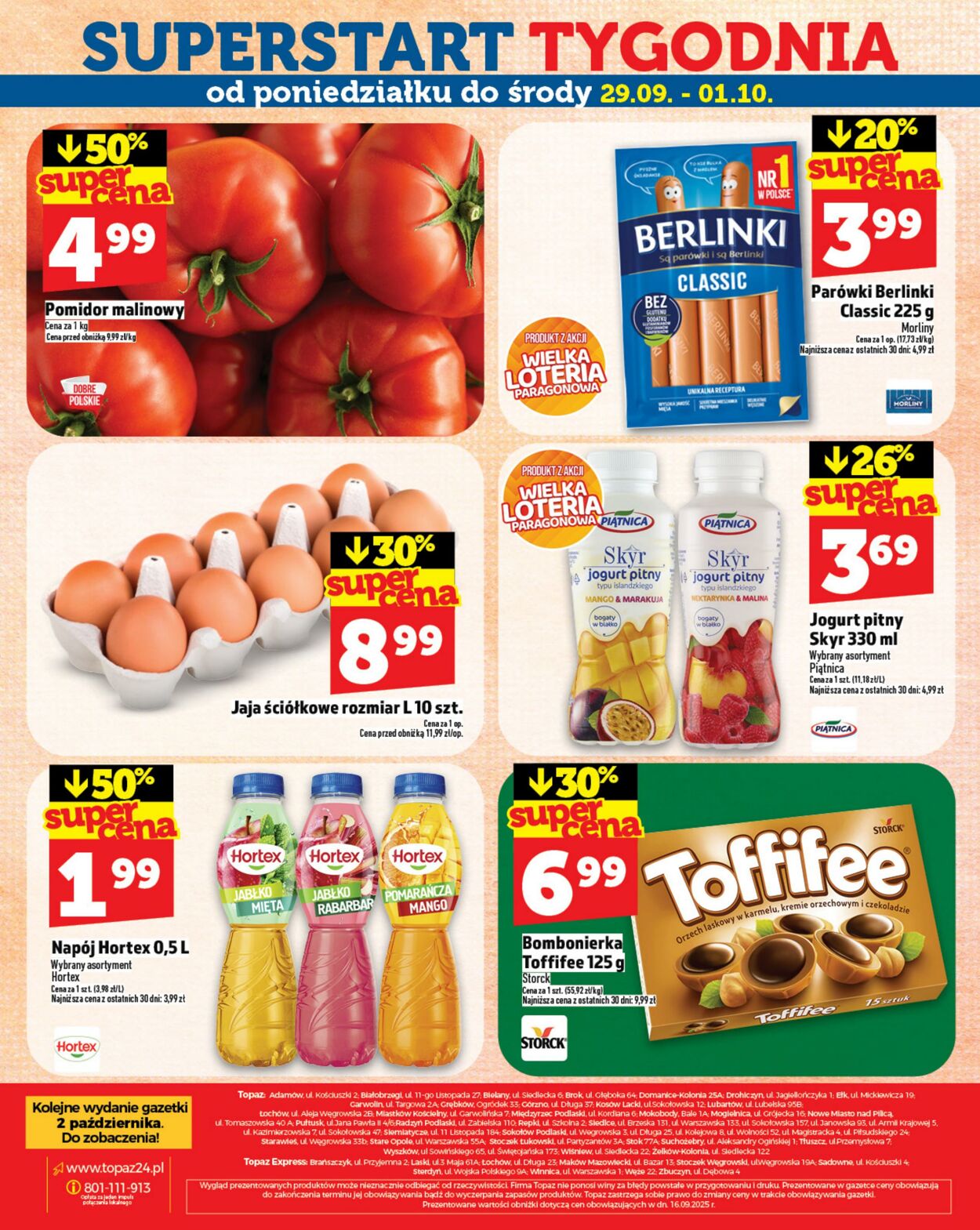 Gazetka Topaz 25.09.2025 - 01.10.2025