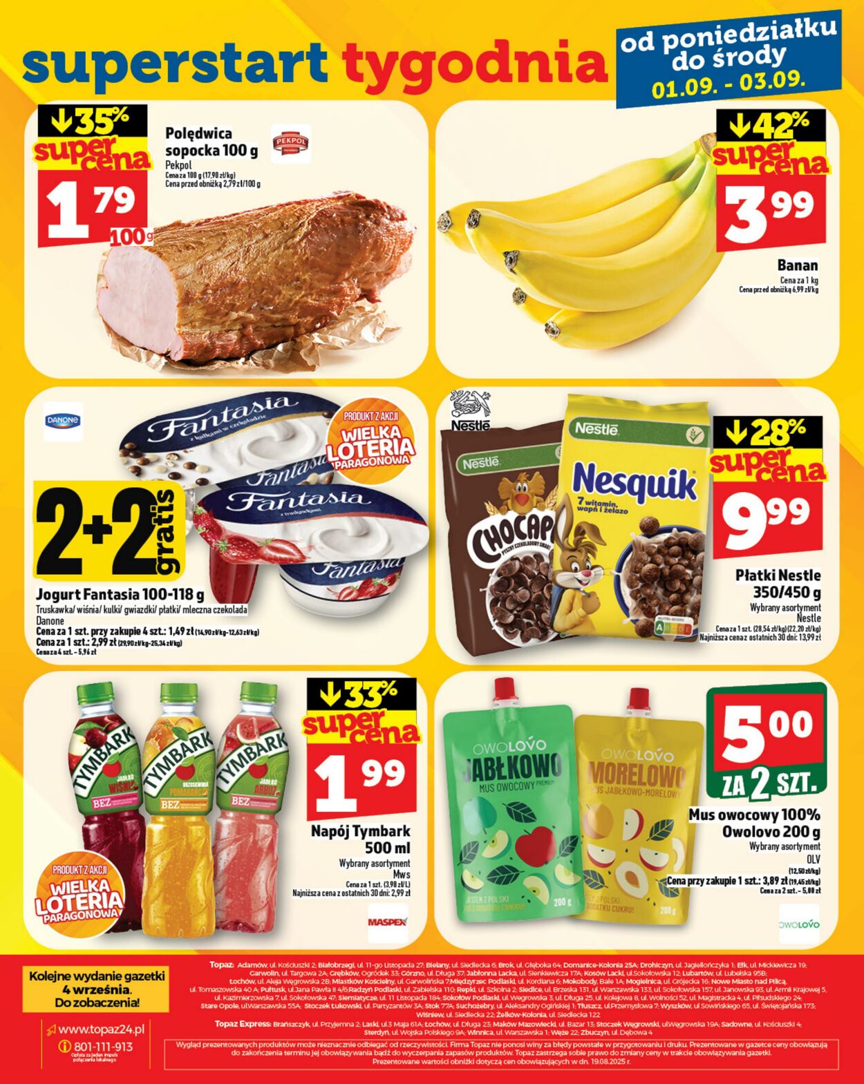 Gazetka Topaz 28.08.2025 - 03.09.2025