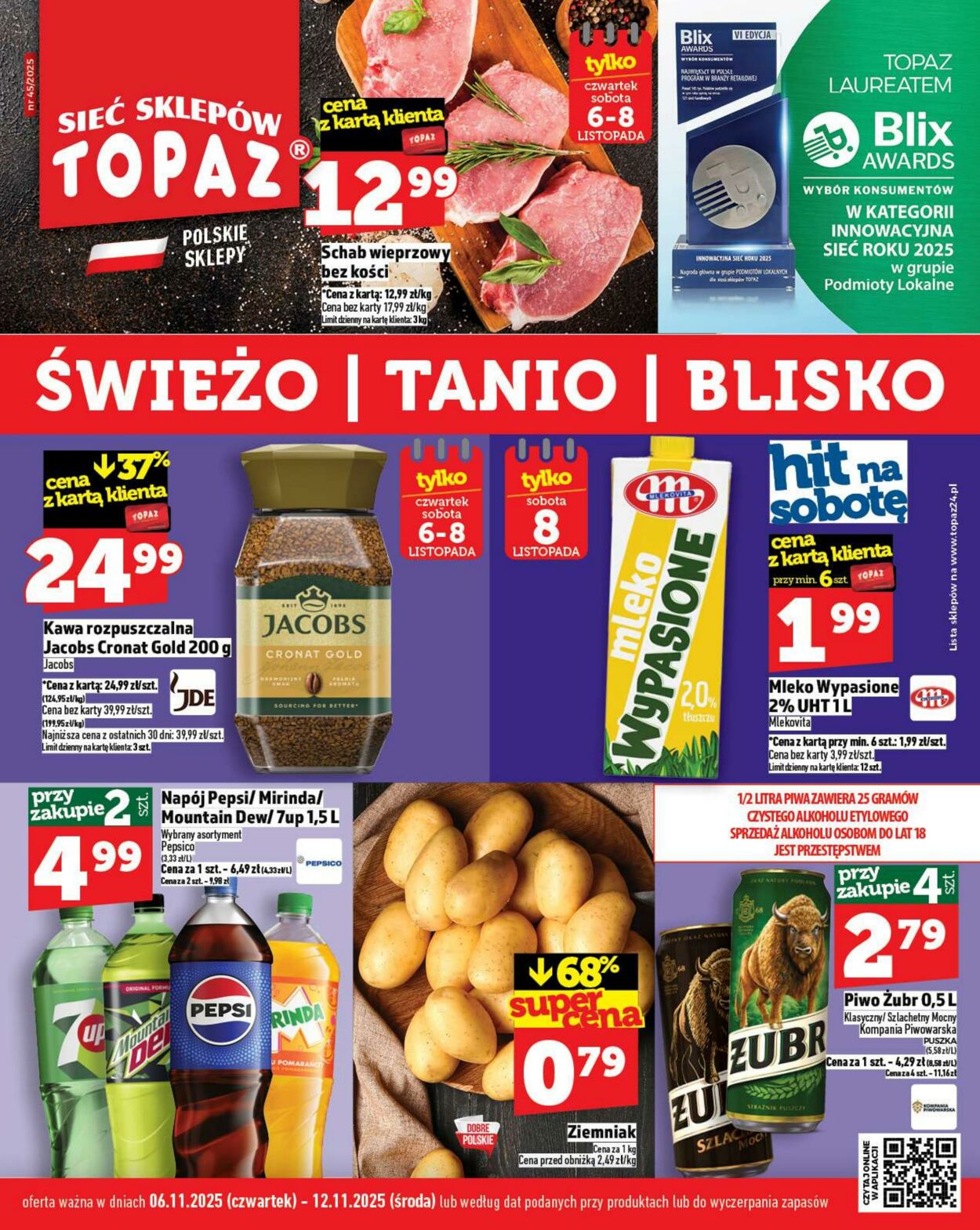Gazetka Topaz 06.11.2025 - 12.11.2025