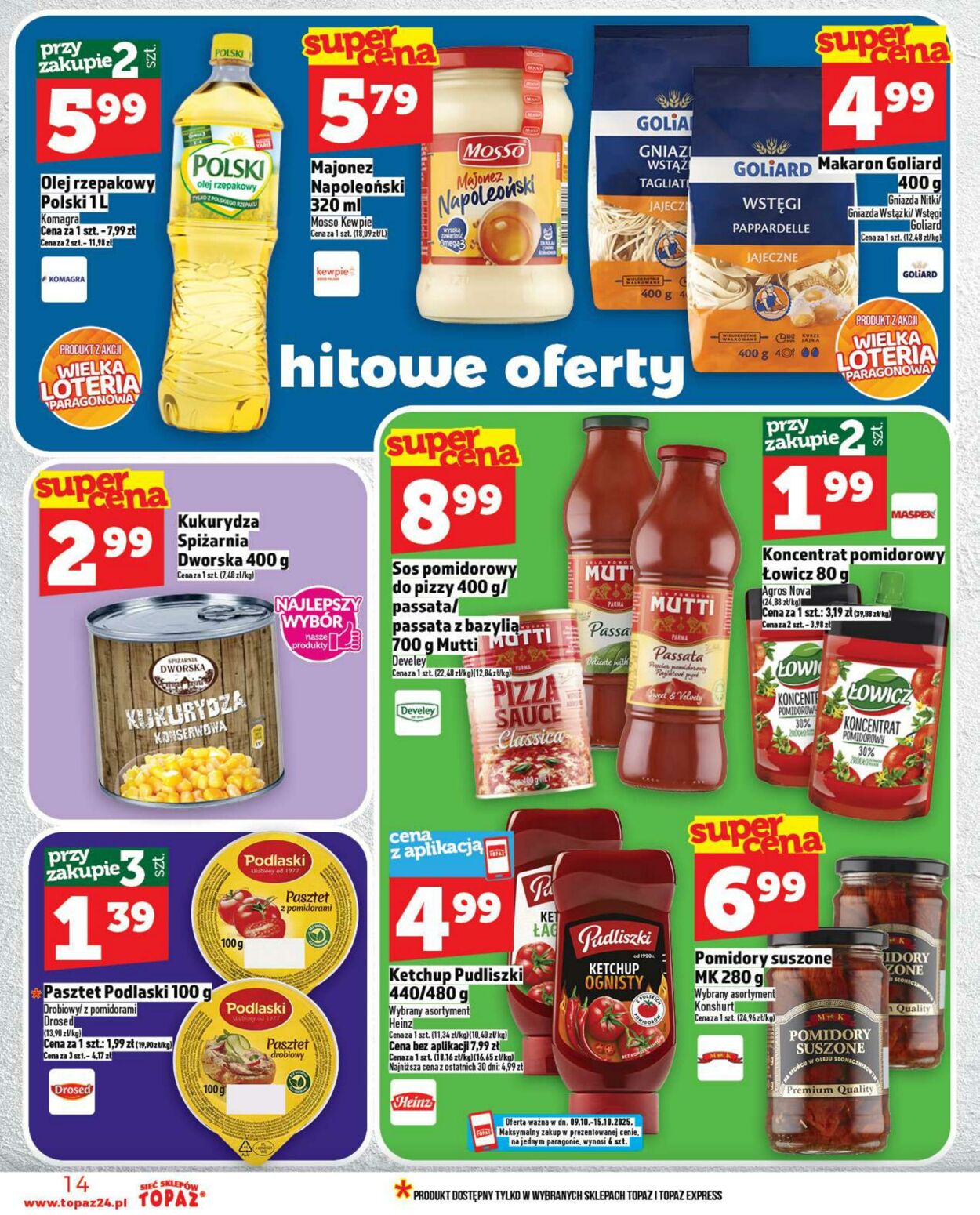 Gazetka Topaz 09.10.2025 - 15.10.2025
