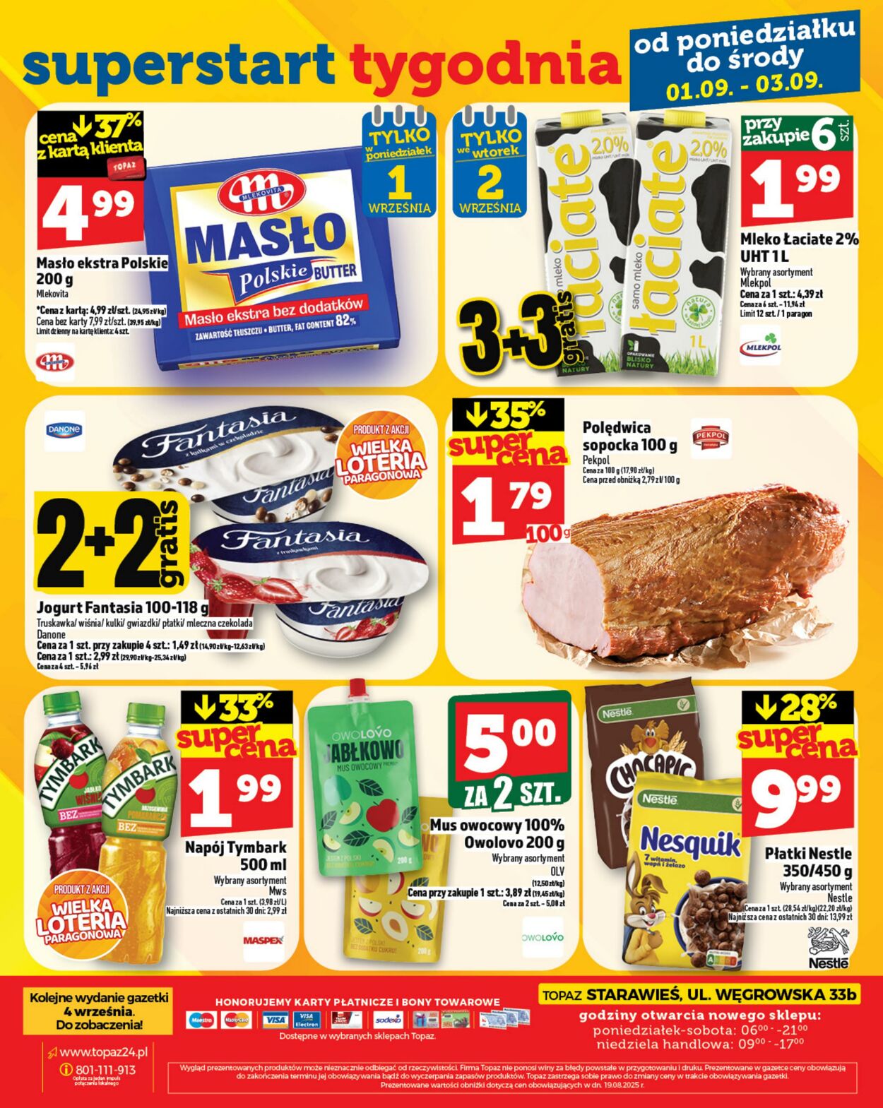 Gazetka Topaz 30.08.2025 - 03.09.2025