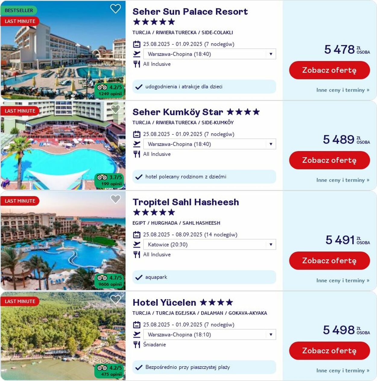 Gazetka TUI 25.08.2025 - 03.09.2025