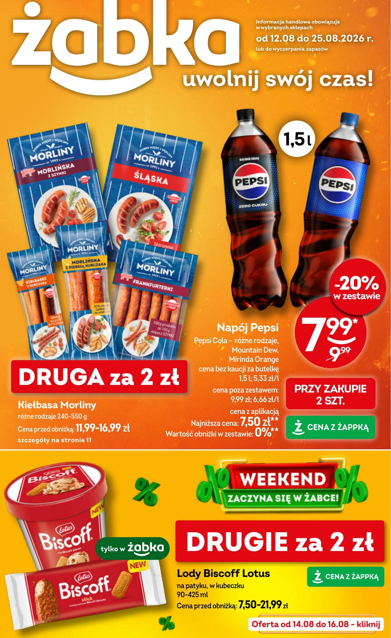 Gazetka Żabka 12.08.2026 - 25.08.2026