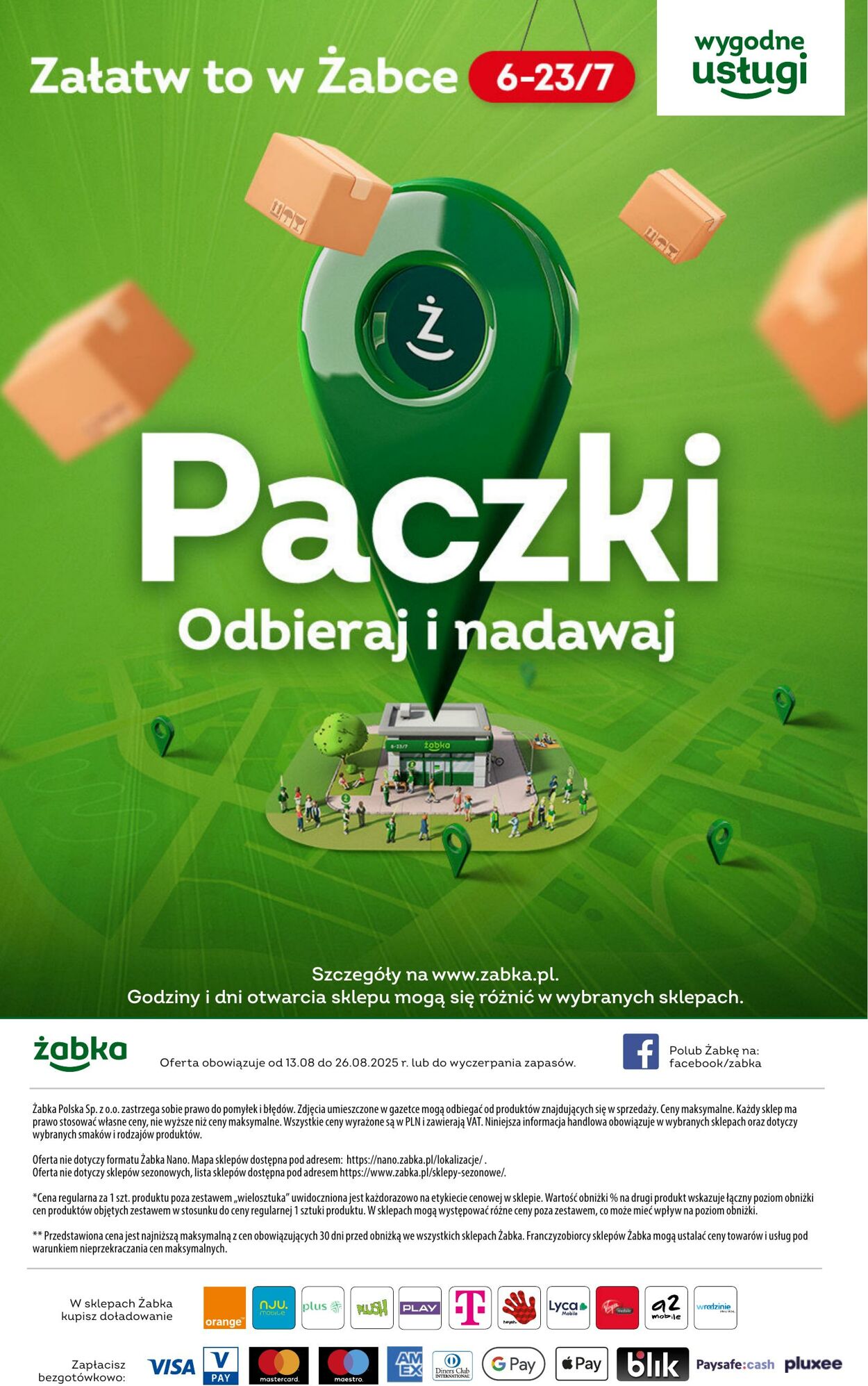 Gazetka Żabka 13.08.2025 - 26.08.2025