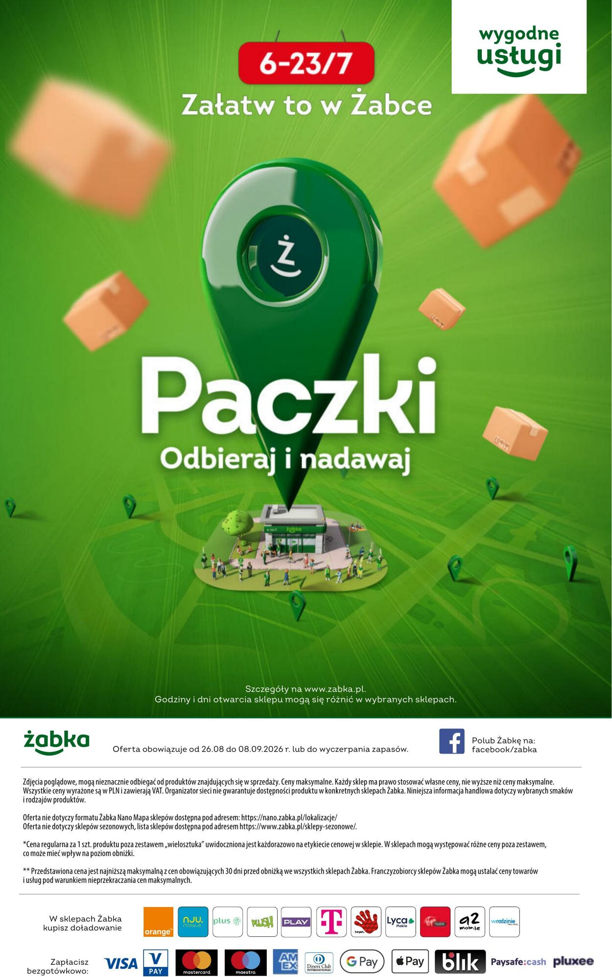 Gazetka Żabka 26.08.2026 - 08.09.2026