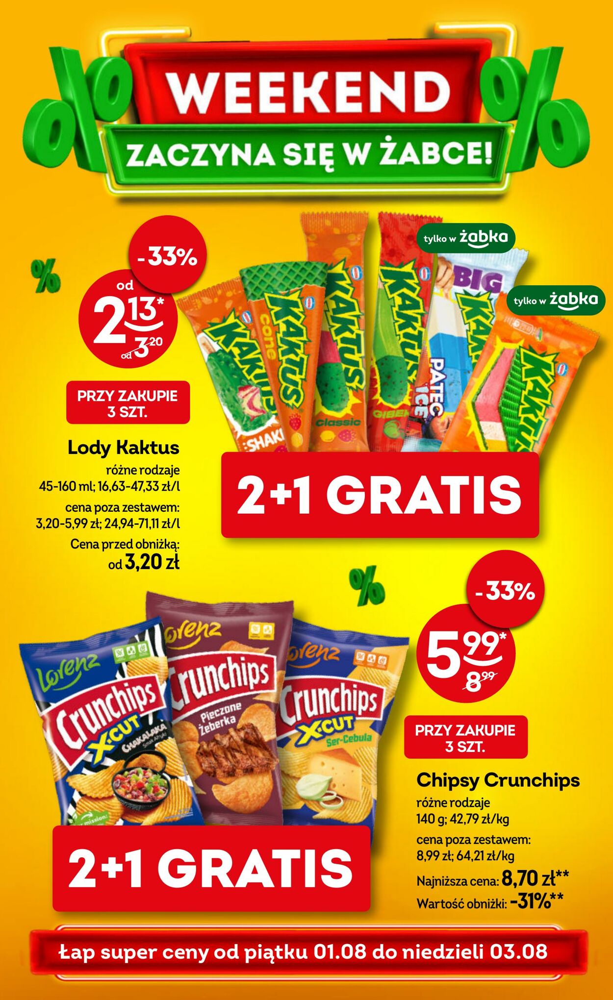 Gazetka Żabka 01.08.2025 - 03.08.2025