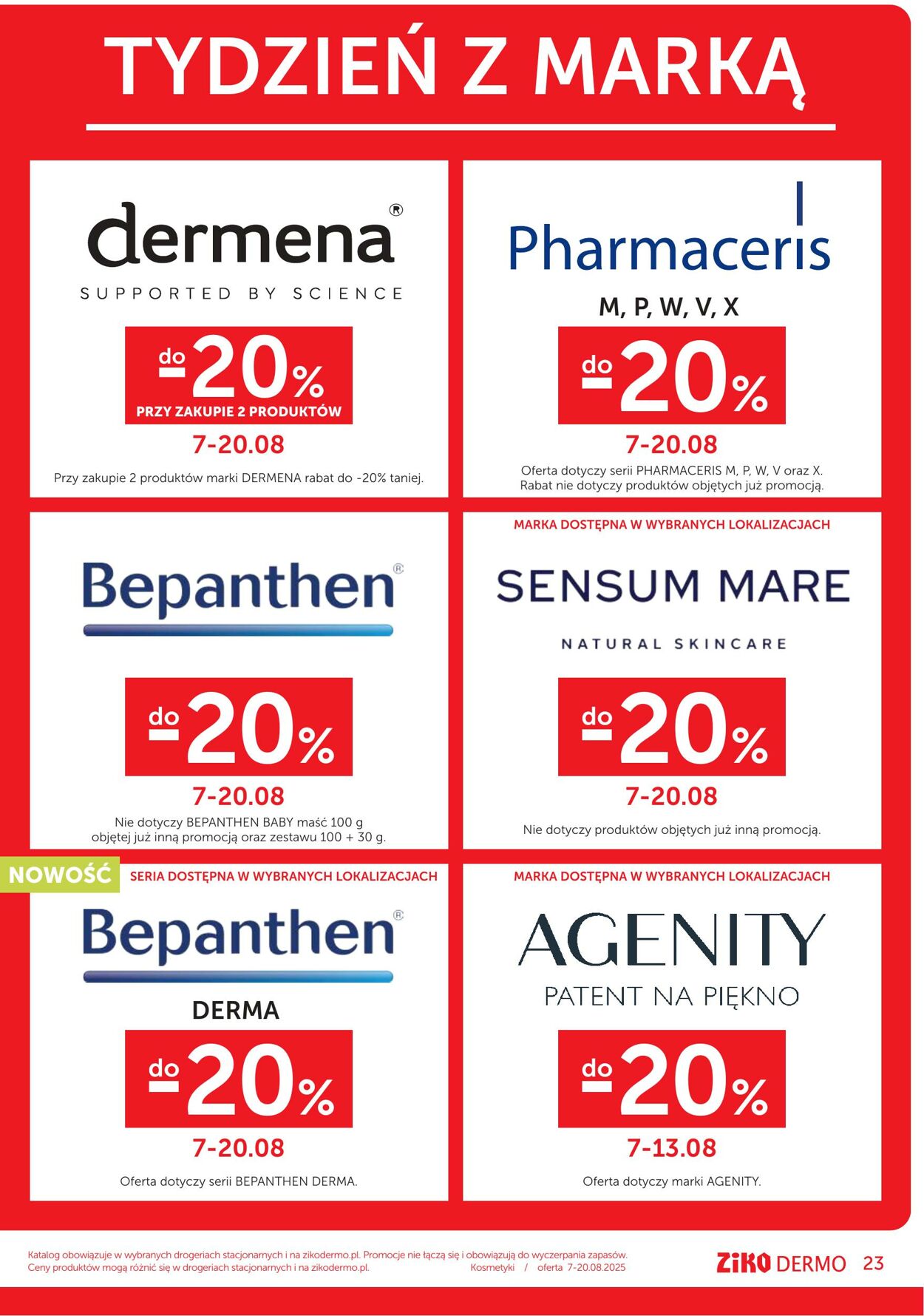Gazetka Ziko DERMO 07.08.2025 - 20.08.2025