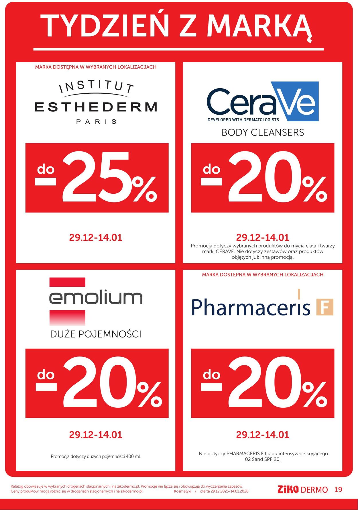 Gazetka Ziko DERMO 29.12.2025 - 14.01.2026